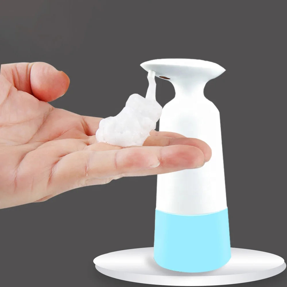 Smart Sensor Foam Automatic White Mesa Soap Dispenser 350ml Capacity Made of Durable ABS Material