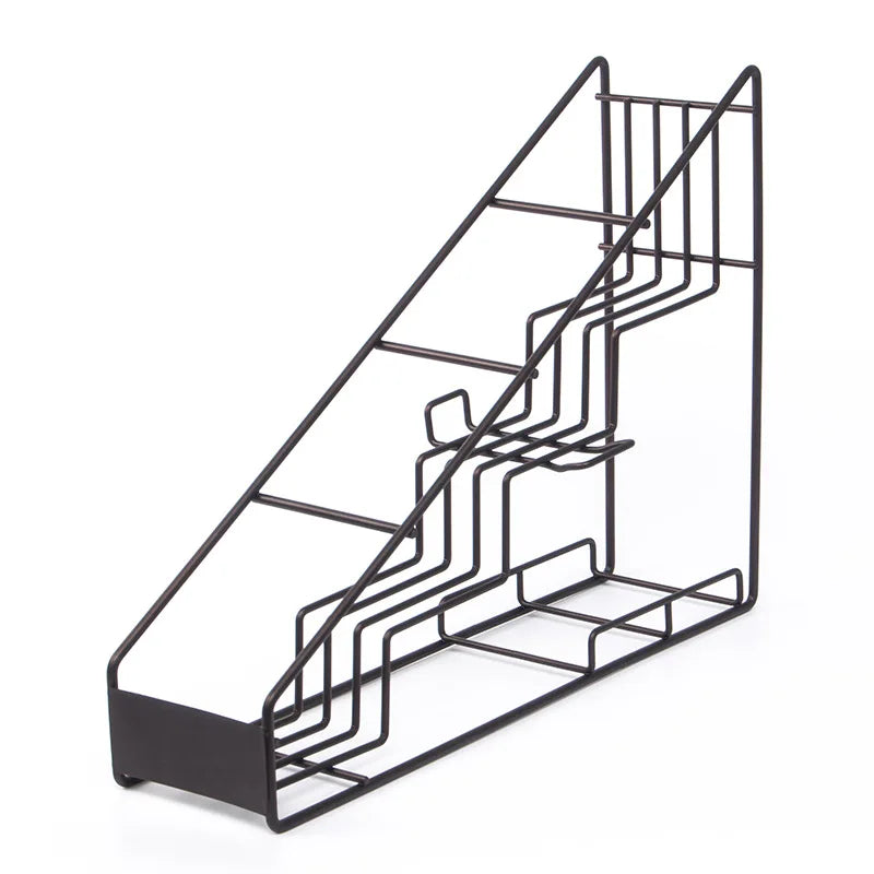 Tabletop Seasoning Shelves Coffee Syrup Display Bottle Kitchen Storage Rack