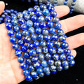 Wholesale Natural Polished Reiki Gemstone Beads Healing Crystal Lapis Lazuli Bracelet for Jewelry Gift