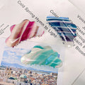 Spring Summer New Women Cloud Acetic Acid Shark Clip Color Sweet Large Hair Accessories Advanced Back Hair Clip