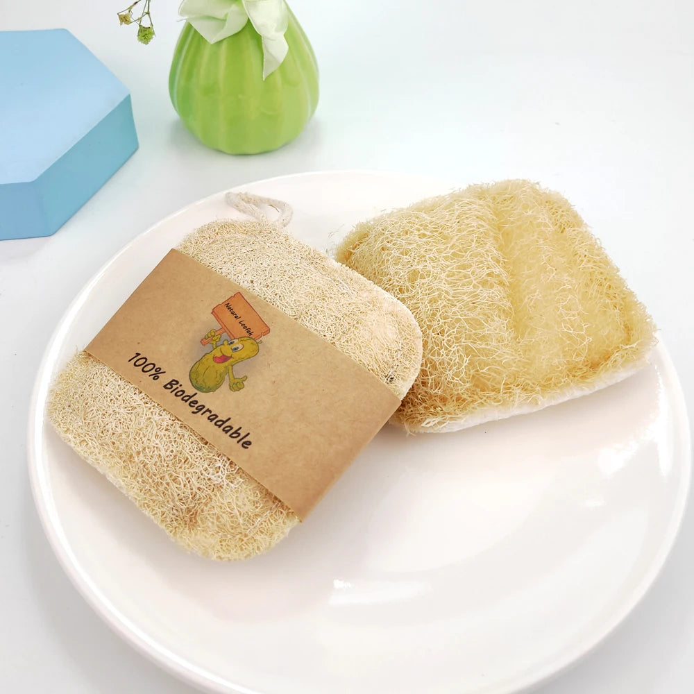Kitchen Cellulose Dish Cleaning Sponge Natural Shape 9.5cm Biodegradable 250% Water Absorption Reach Certified for Washing