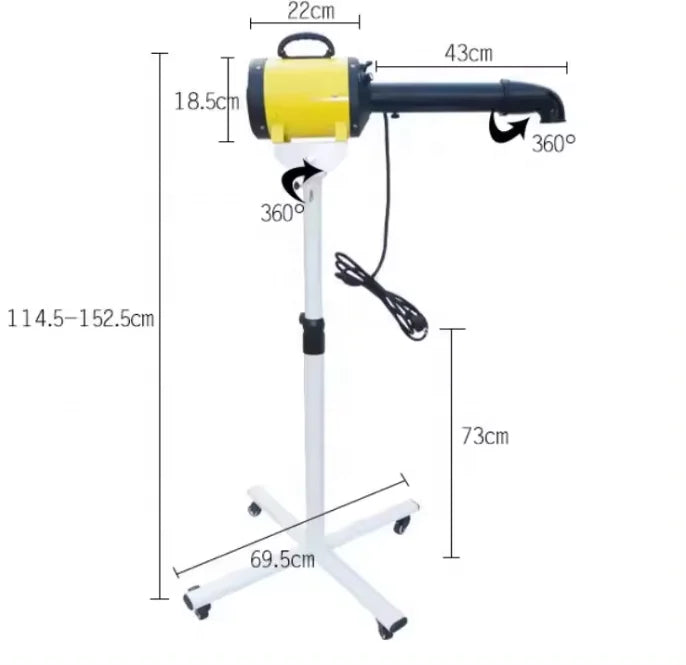 USMILEPET Eco-Friendly Adjustable Speed Temperature Dog Blow Dryer with Vertical Stand for Dog Grooming in Private Businesses