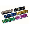 Diatonic 10-Hole Harmonica Mouth Organ Puzzle Beginner's Musical Instrument with Copper Core Resin Teaching and Playing Gift