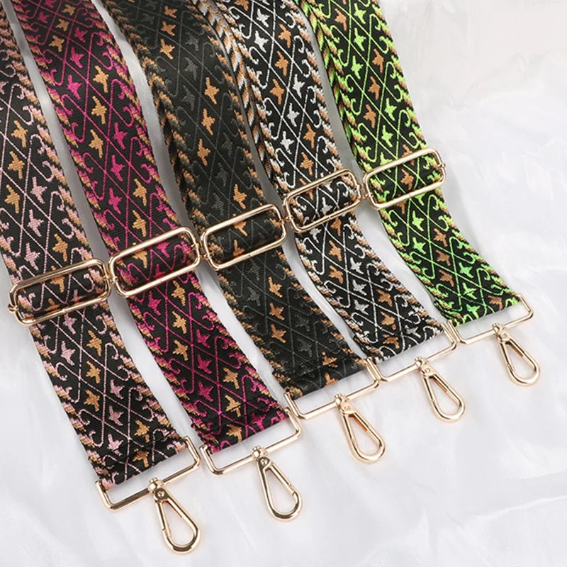 Factory Outlet 5cm Plateaux Jacquard Shoulder Strap Adjustable Bag Shoulder Strap Crossbody Strap 2 "guitar Strap