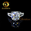 Fashion Moissanite Jewelry Gold Engagement Ring 14K Gold Moissnaite Diamond Wedding Rings for Women