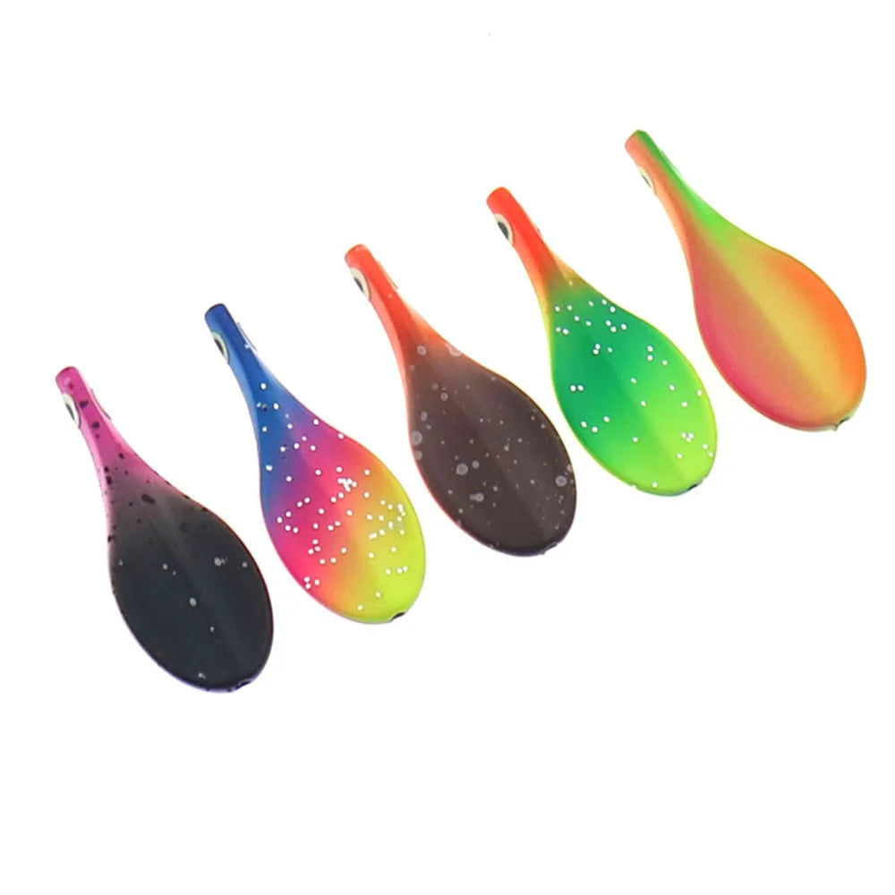 Fishing Metal Lure 4.8g 40mm Trout Fishing Spoon UV Color Spinner Bait Artificial Hard Bait