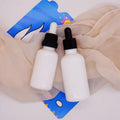 10ml 30ml Cylinder White Opal Dropper Bottle with White Lid