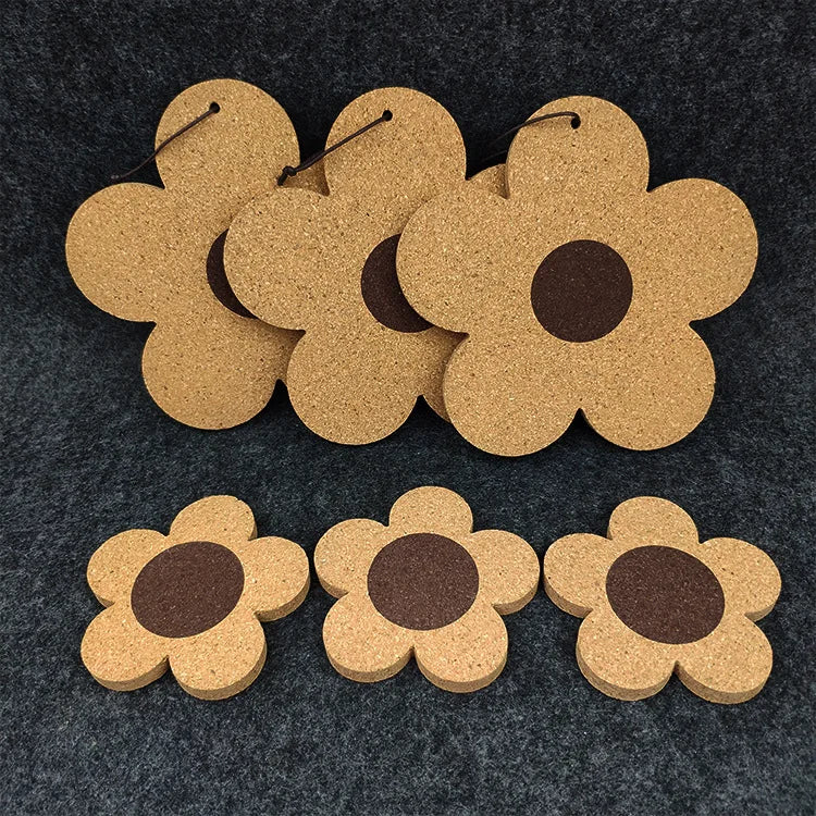 Ychon Soft Wood Coasters Meal Mats Pot Mats Table Mats Insulated Wood Biscuit Coasters