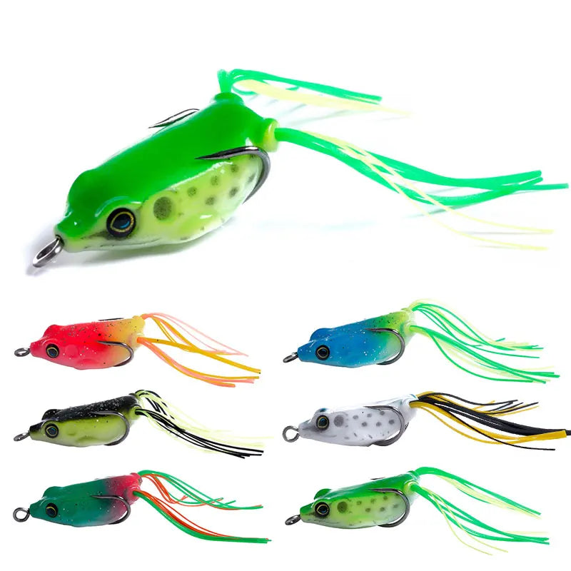 4cm-4.8g Wholesale New Bass Fishing Soft Frog Floating Lures Freshwater Frog Lures