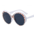 New Beautiful Cat-Eye Diamond Sunglasses European and American Stage Catwalk Glasses Diamond Sunglasses
