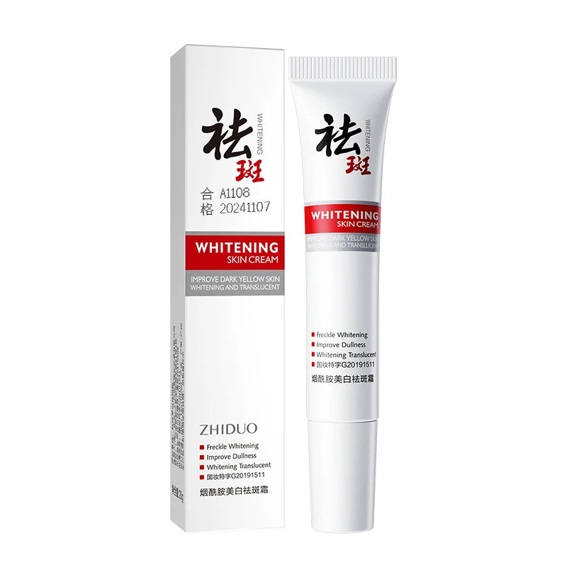 ZHIDUO Private Label Organic Skin Care Whitening Fade Dark Spot Facial Freckle Removing Whitening Cream