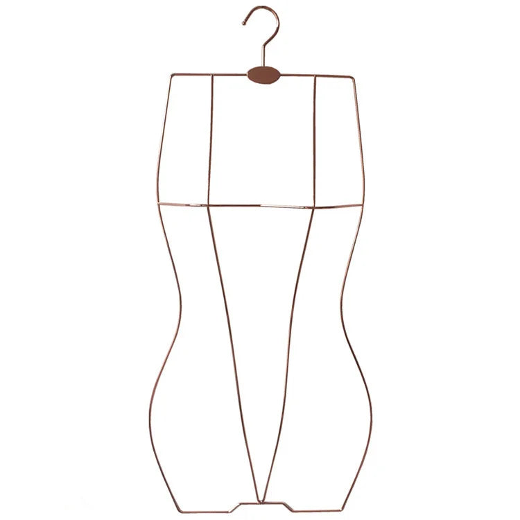 Metal Swimsuit Display Rack Gold Women's Underwear Holder Mannequins Clothes Display Rack Clip One-piece Clothes Hanging Rack