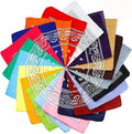 Wholesale Factory Cotton Handkerchief Cheap Multifunctional Gifts Promotional Satin Square Bandana Scarf in Stock
