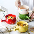 Ceramic Cereal Breakfast Dessert Bowl Onion Soup Bowls With Handles