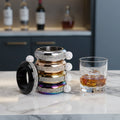 3.5OZ Mini Bracelet Bangle Flask with Handmade Crystal 304 Stainless Steel Metal American Style for Women Business Gifts