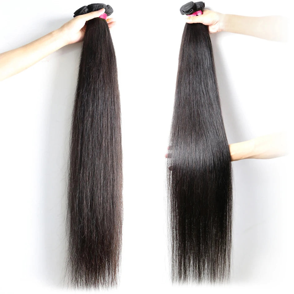 40 Inch Peruvian Cuticle Aligned Human Hair Weave Extension Bundles Wholesale YesWigs 8a 9a Straight Hair Extension Dropshipping