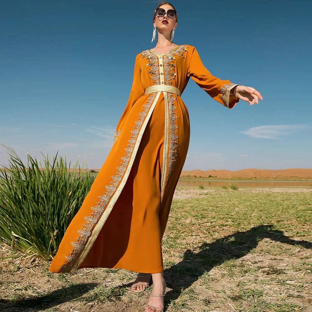 Middle East Abaya Turkish Dubai Hijab Muslim Dress Islam Clothing Abayas for Women Kaftan Caftan Djelaba Femme Prayer Clothes