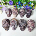 Wholesale Quartz Crystal Skulls Head Natural Hand Carved Sphalerite Druzy Crystal Geode Skulls for Decoration