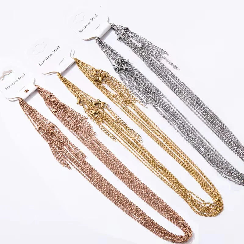 Stainless Steel Fashion Necklace Durable Metal Chain for Stylish Accessory