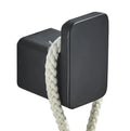 Stainless Steel Modern Matte Black Wall Mounted Towel & Robe Hook with Easy Installation for Bathroom and Home