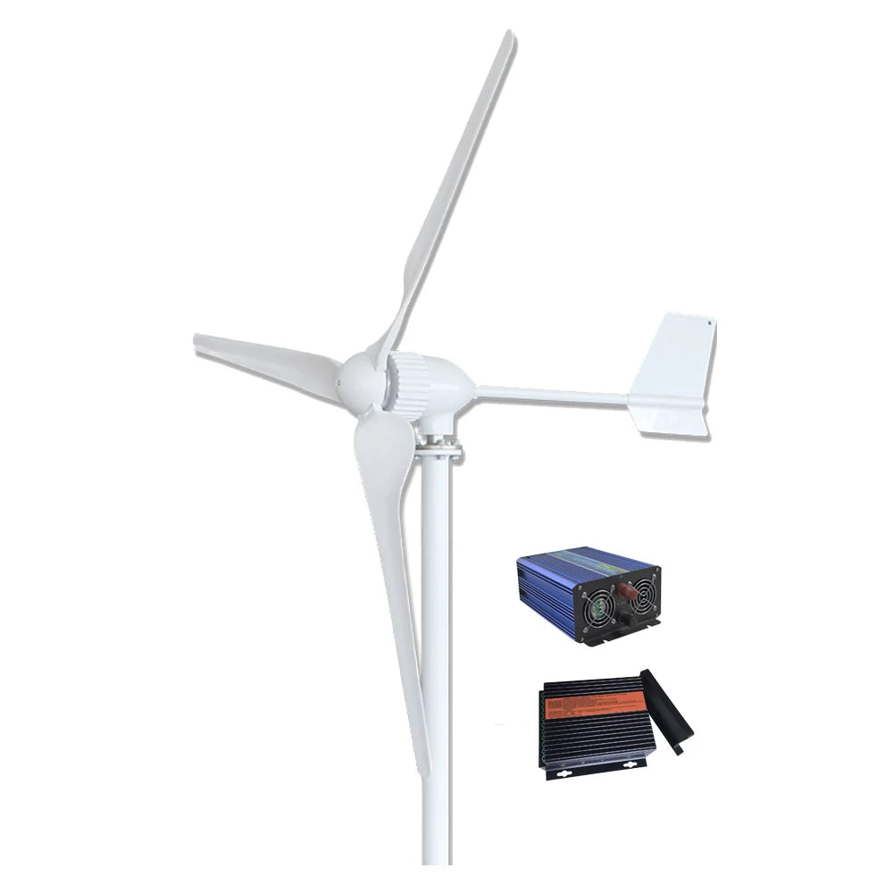 Cheap 2000W Horizontal Wind Turbine 12V 24V 48V Wind Generator Turbine for Home Use Beigood Alternative Generator