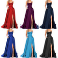 2025 New Design Evening Dresses for Women Luxury Party Club Corset Dress Split Ruffle Strapless Velvet Prom Dress