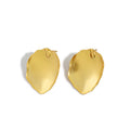 100% Authentic 925 Sterling Silver Stud Earrings for Women Korea INS Irregular Leaves Earring Brinco Punk Jewelry
