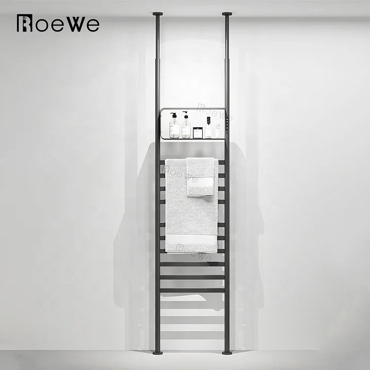CE SAA Electric Heated Towel Rail Floor Install Towel Warmer Rack Modern Design Bath Heat Towel Rack