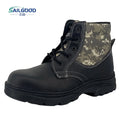 S3 Safety Shoes Steel Toe Anti Puncture Microfibre Canvas Rubber Sole Industrial Work Boots