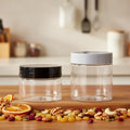Custom 250ml PET Large Plastic Jar with Lids Empty Packaging Container for Honey Storage or Candy for Shampoo or Blush