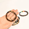 Best Stone Cheap Wholesale Gemstone 8MM Beads Lava Elephant Tiger Eye Unisex Beaded Bracelets