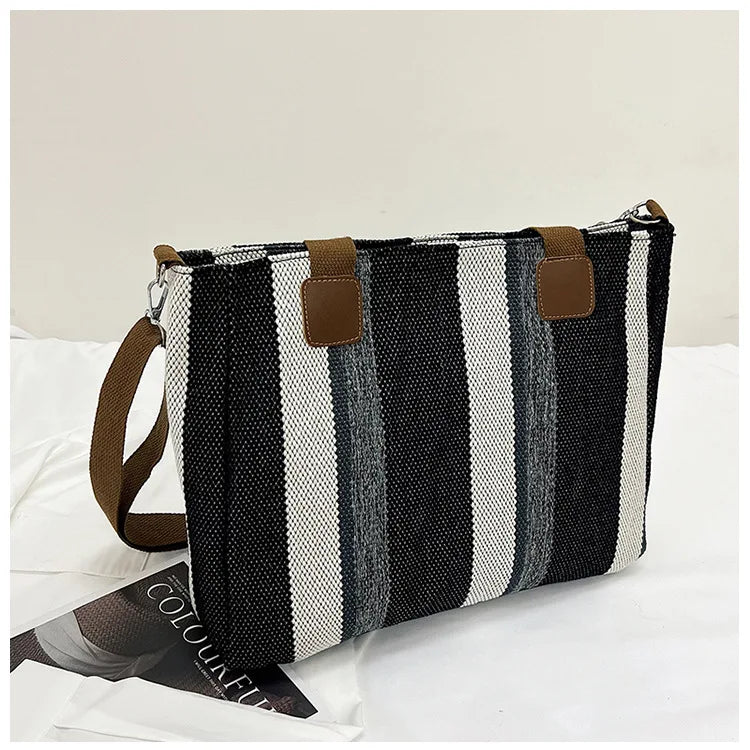 Women's Clothing 2024 New Independent Station Bead Knitting Sweater Three-piece Set Woven Bag