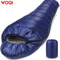 WOQI Season 3-4 Outdoor Hiking Camping Filling 400g Velvet Adult Waterproof Mummy Sleeping Bag
