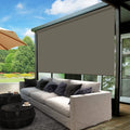 PVC Windproof External SunShade Transparent Outside Ziptrack Patio Outdoor Window Motorized Roller Waterproof Shade Blinds