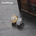 R043   Brass Prong Setting CZ  Ring  Cubic Zircon Iced Out RING Hip Hop Cubic Zirconia Rings Jewelry
