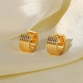 Wholesale Gold Plated Stainless Steel Circle Small Hoop Mini Huggie Earrings