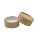 Eco Friendly Cosmetic Bamboo Kraft Paper Tube with Grease Proof Paper Inside for Lipbalm Face Cream Jar Paper Tube Packaging Box