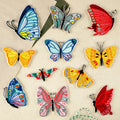 New Self Sticker Multi Color Design Embroidery butterfly Patches for Clothes