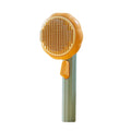 Hot Selling Tik Tok Self-Cleaning Comb Brush Pet Grooming Hair Removal Tool with Plastic and Rubber Material Stocked Feature