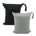 30x36cm Diaper Solid Color Wet Bag Waterproof Reusable Two Zipper Pockets Travel Bag Yoga Baby Wet and Dry Separation Nappy Bags