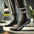 OEM Logo Custom Dress Socks Business Men Customized Pattern Anti Odor Formal Socks Manufacturer China CNLEYOYO