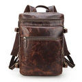 Men's Leather Backpack Custom Computer Business Large Capacity Laptop Bag Backpack School Travel Backpack