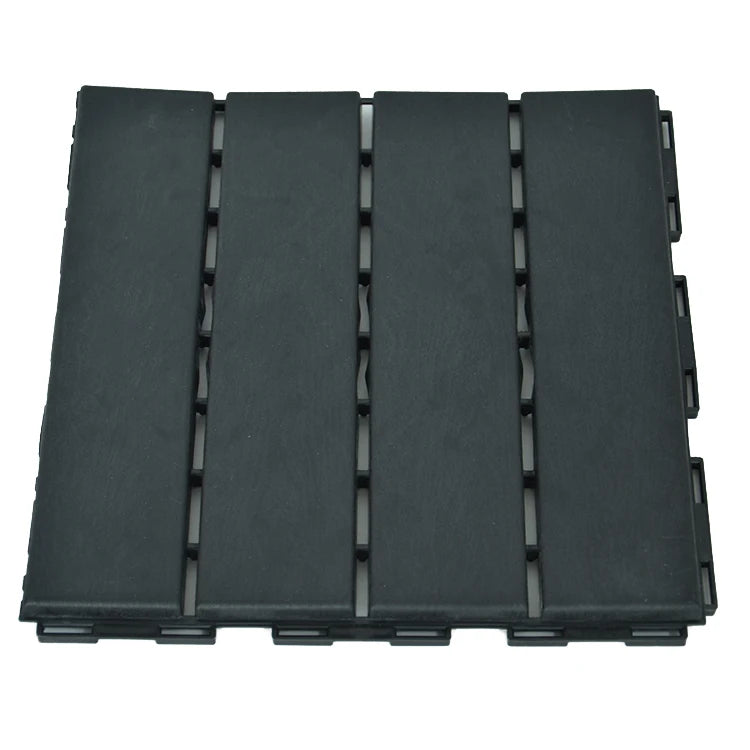 Homely  Ground Tiles Patio Tiles   Wood/Polypropylene Interlocking Deck Tile Flooring in Gray