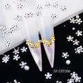 Wholesale Pearl Nail Rivets Hollowed Out Butterfly Nail Sticker Decoration