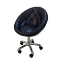 Kisen Foshan Factory Salon Furniture Modern Master Tech Small Black Chair Stool for Nail Manicure Table and Beauty Bed