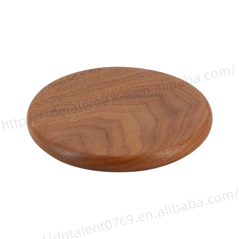 Tailai Wooden coaster Black Walnut Tea coaster Table Top Wooden  Table Mat Creative Coffee Wood Coaster.