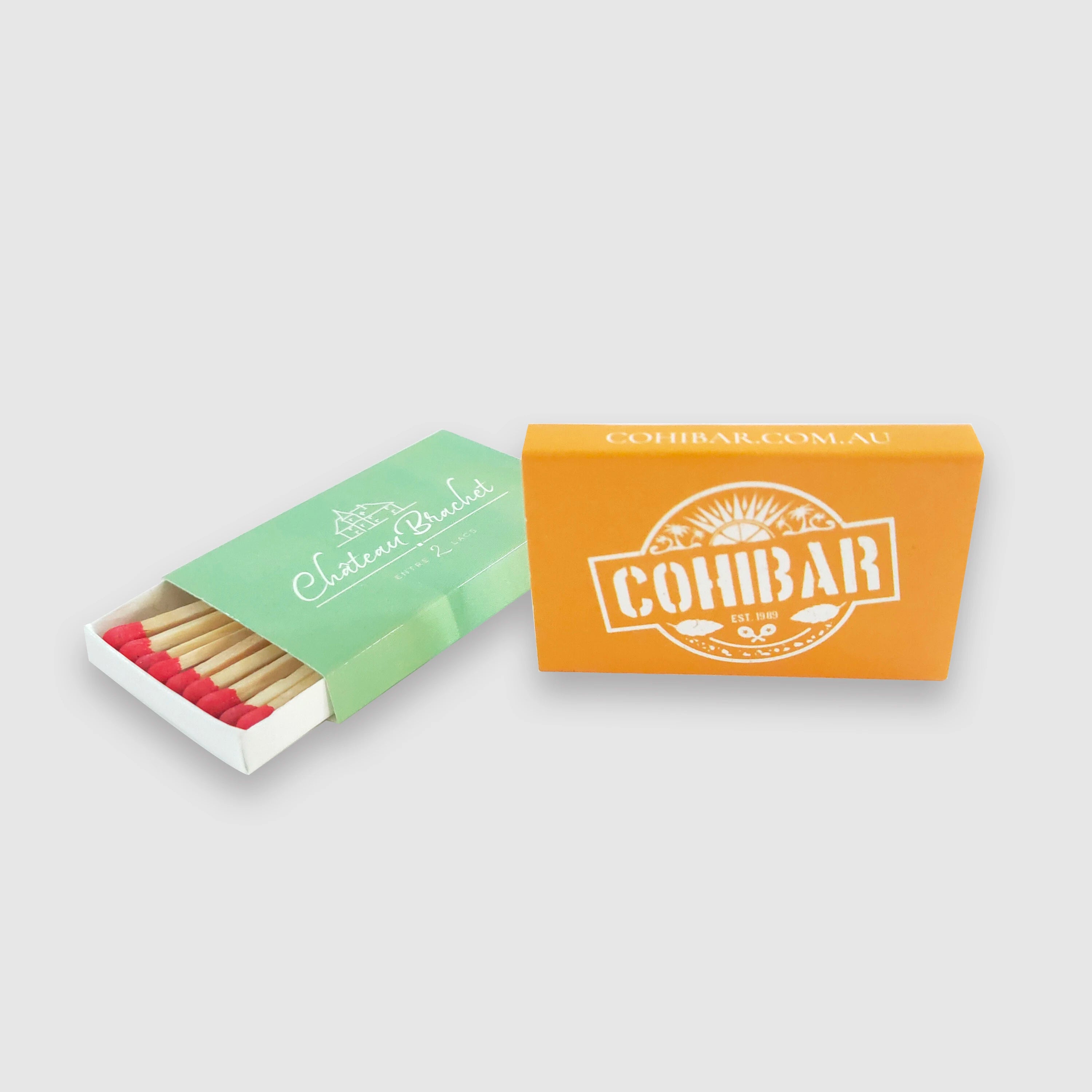 Colorful Safety Eco-Friendly Modern Printing Customized Colored Tip Candle Match Box Decorative Large Household Matches