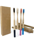 Biodegradable for Toothbrushes 10 Pack BPA Free Medium Bristles Eco-Friendly Compostable Natural Toothbrush for Home Use