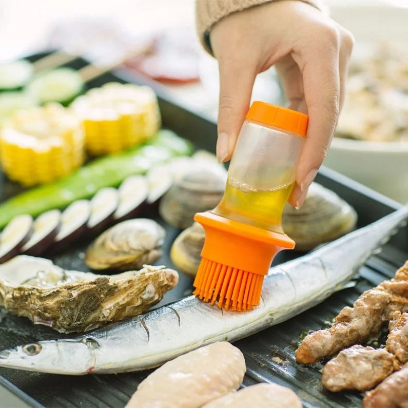 Wholesale 2019 New Product Japan Home Kitchen Accessories BBQ Tool Baking Barbecue Silica Gel Sunflower Oil Brush