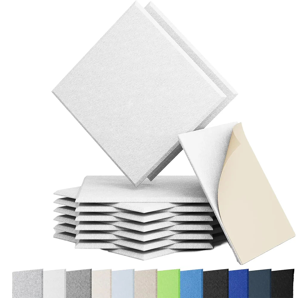 Modern Style Polyester Acoustic Panels with Adhesive 47 Color Options for Business Hotel Decoration & Meeting Room